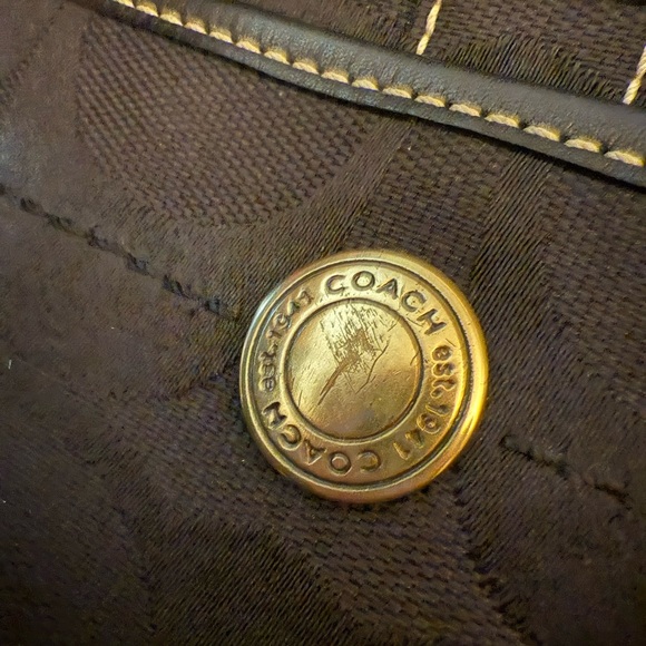 COACH Signature Ergo Hobo Jacquard Shoulder Purse - Picture 5 of 6